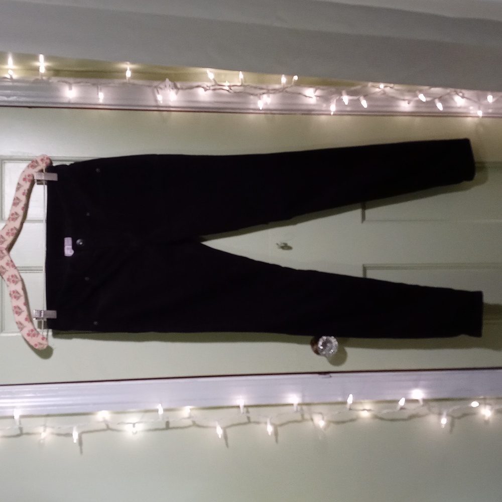 Women's JCPenney skinny corduroy jet black 2 / 26